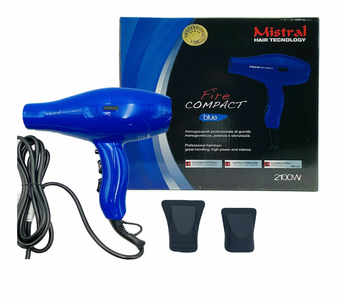 Mistral Fire Compact Asciugacapelli Professionale 2100W