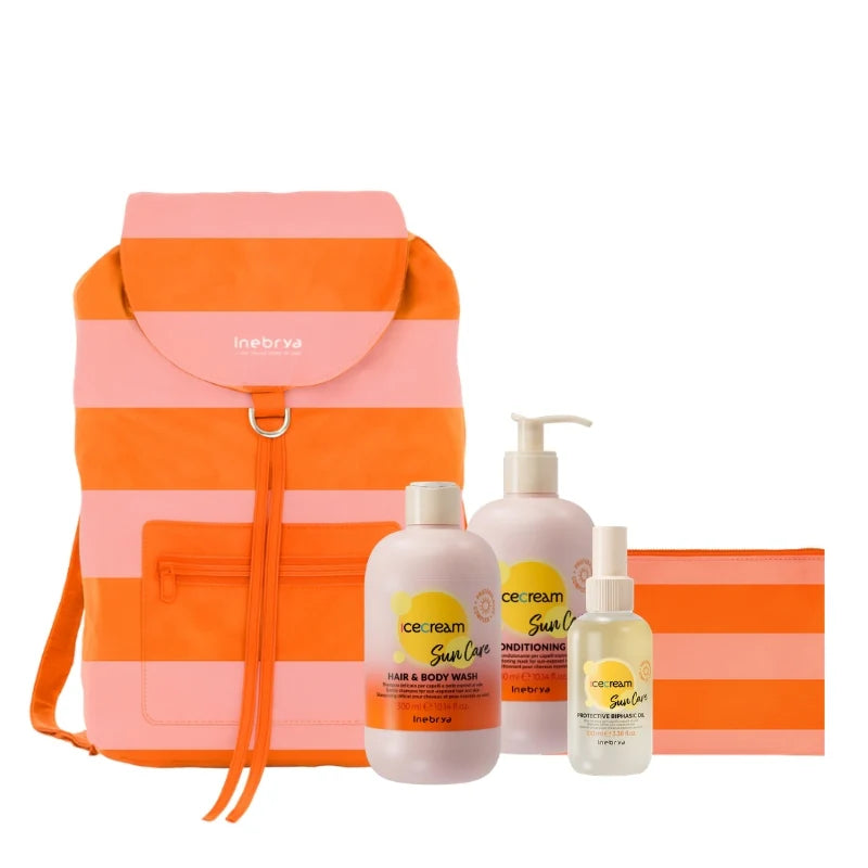 Inebrya Kit Sun Care Shampoo+Mask 2in1+BiphasicOil+Zaino
