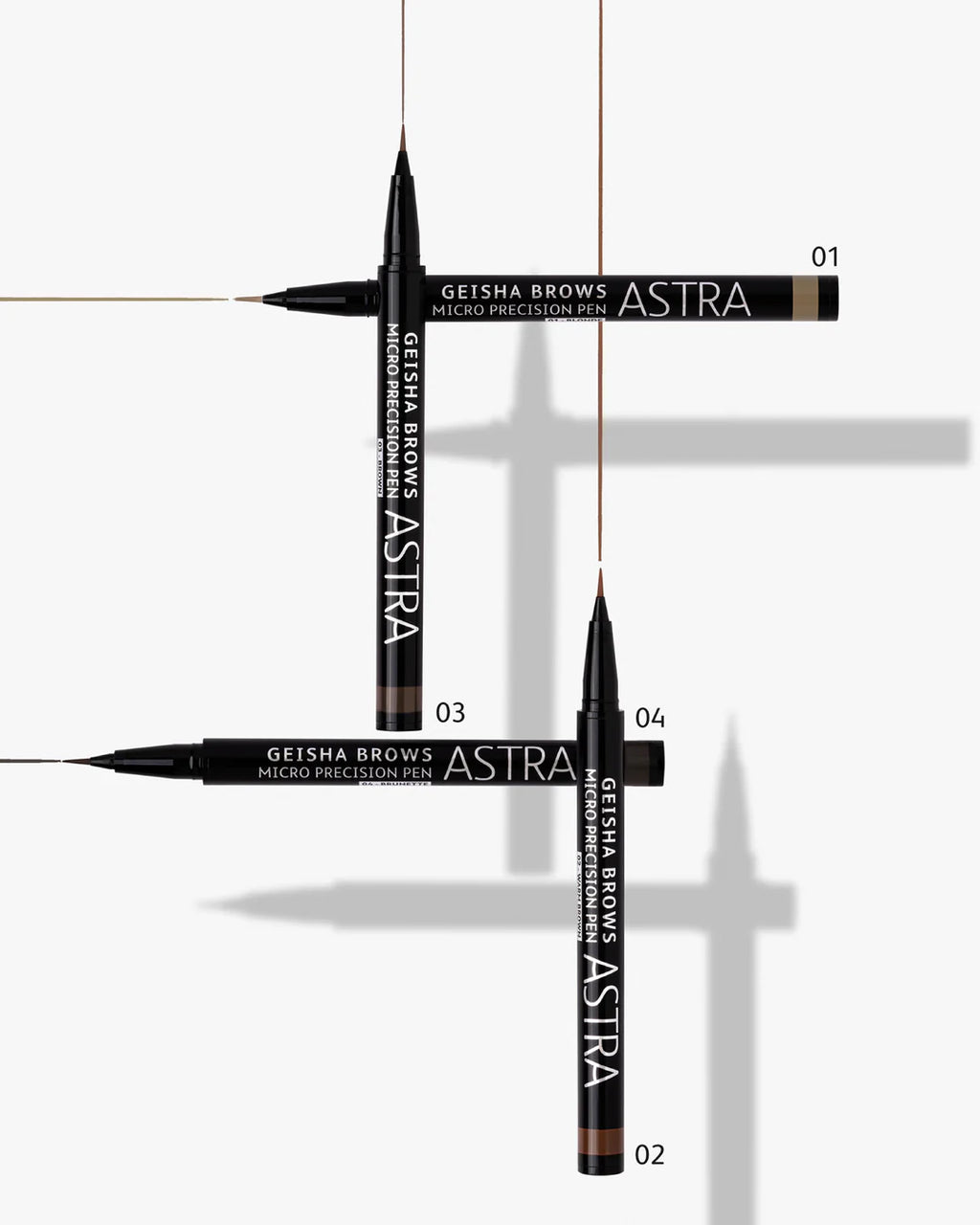 Astra GEISHA BROWS MICRO PRECISION PEN - Penna Sopracciglia Effetto 3D