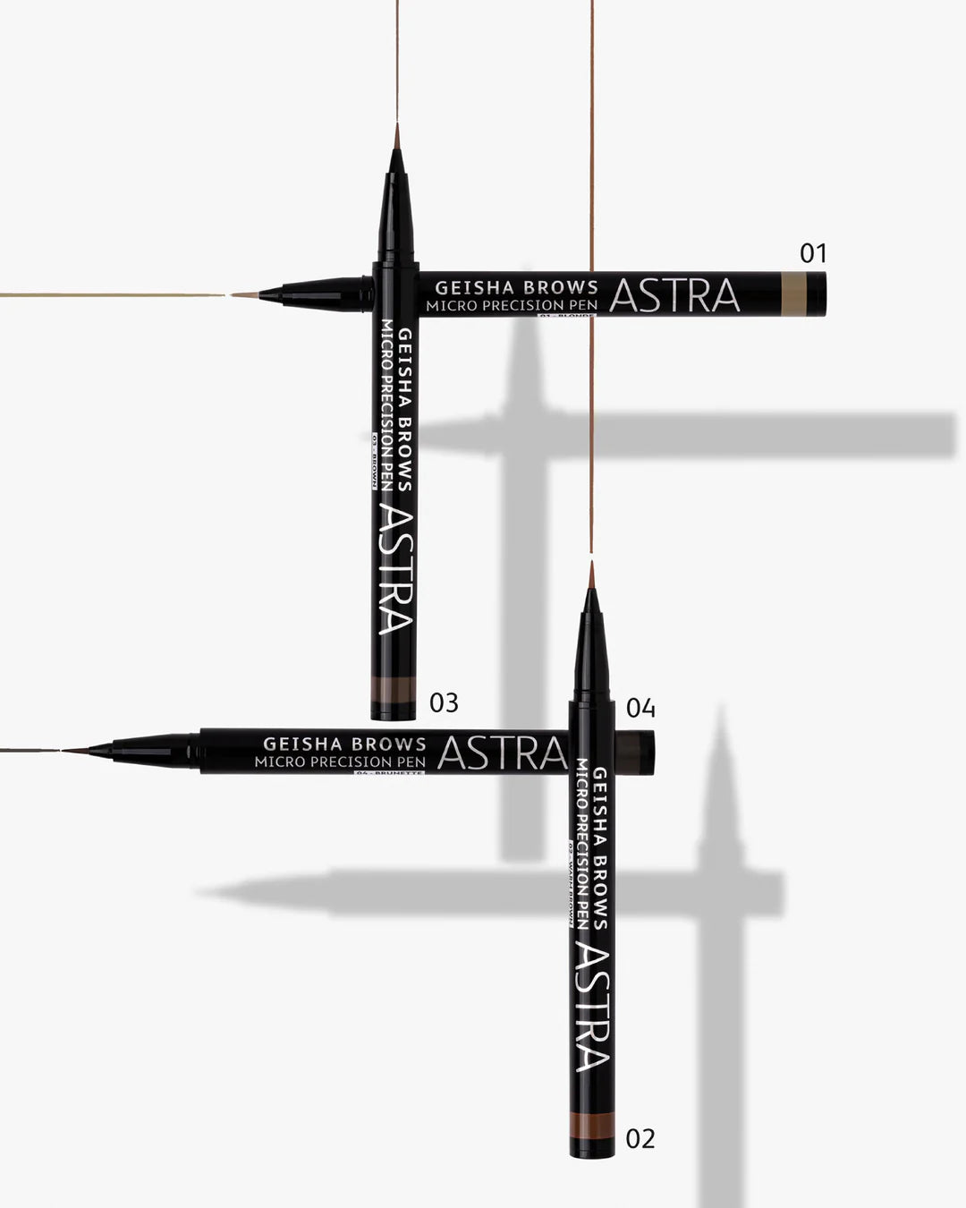 Astra GEISHA BROWS MICRO PRECISION PEN - Penna Sopracciglia Effetto 3D