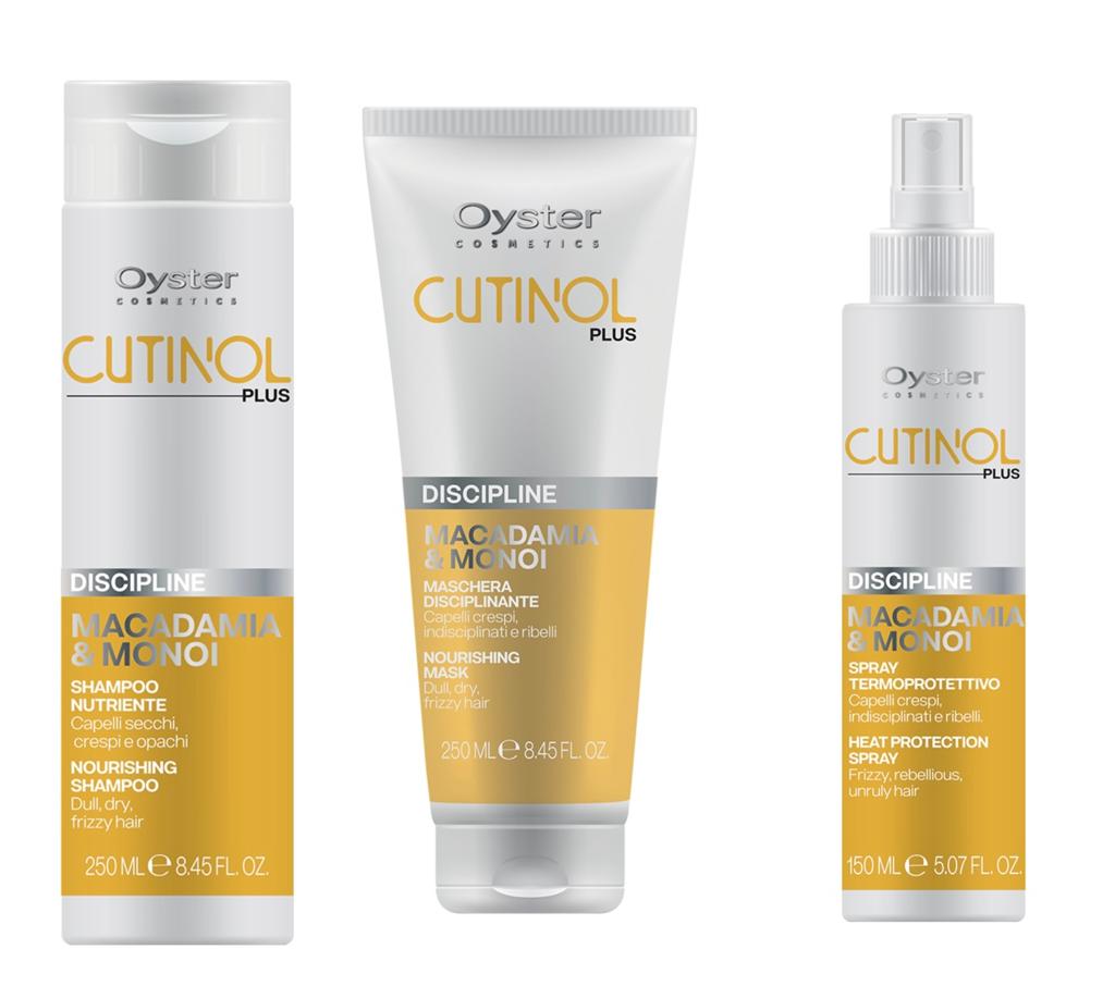 Oyster Cutinol Plus Discipline Kit Shampoo,Maschera e Termoprotettore