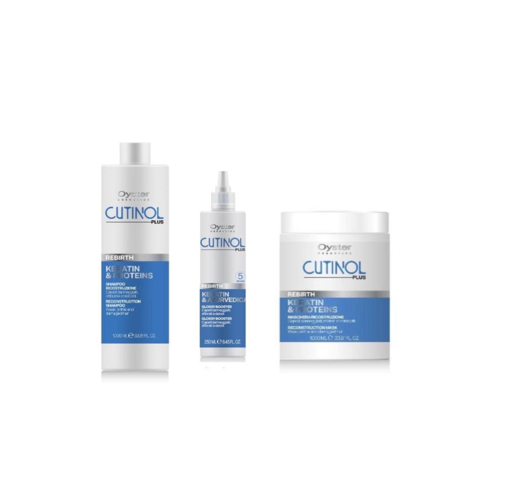 Oyster Rebirth Kit Ricostruttore, Rimpolpante e Lucidante SHAMPOO, GLOSSY, MASCHERA