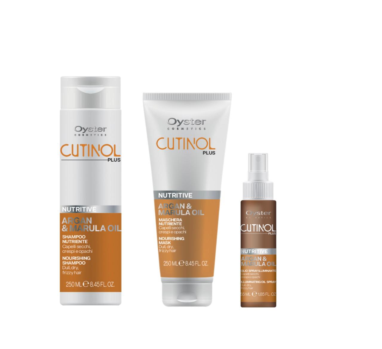 Cutinol Plus Nutritive Kit Shampoo, Maschera e Olio Nutriente