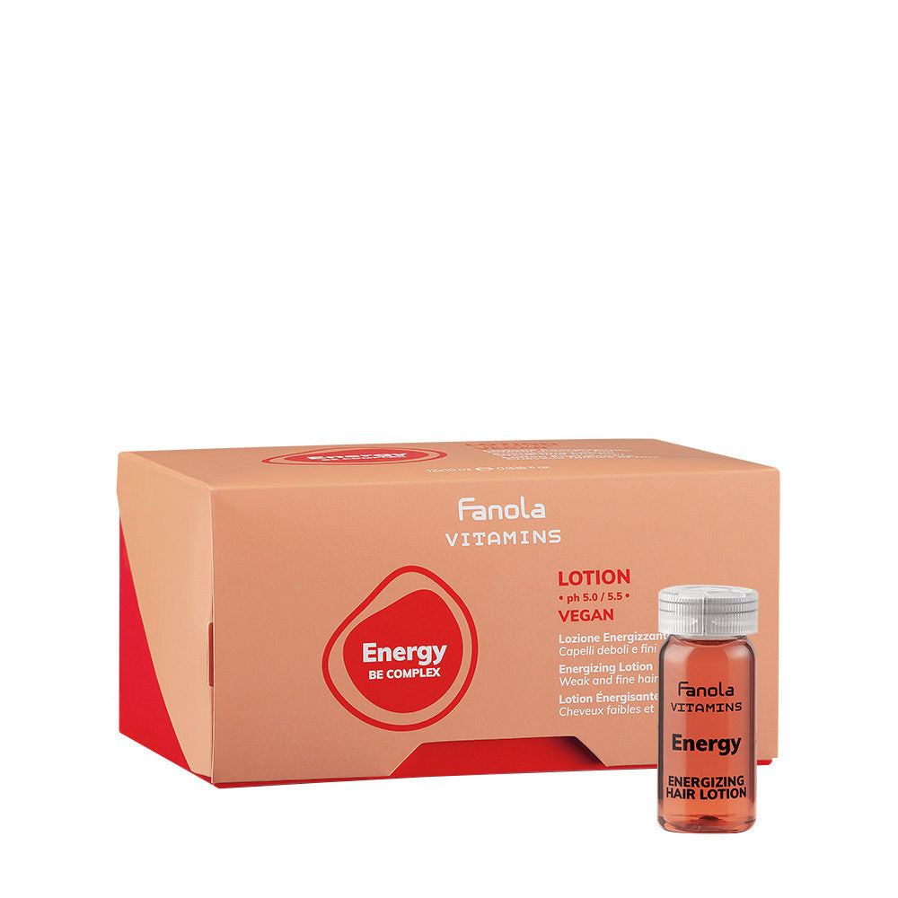 Fanola Vitamins Energy Be Complex Energizing Kit Anticaduta Shampoo, Lozione Fiale e Spray