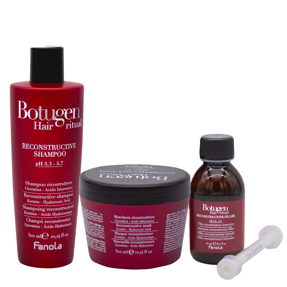 Fanola Botugen Kit Ricostruzione Shampoo Maschera Filler
