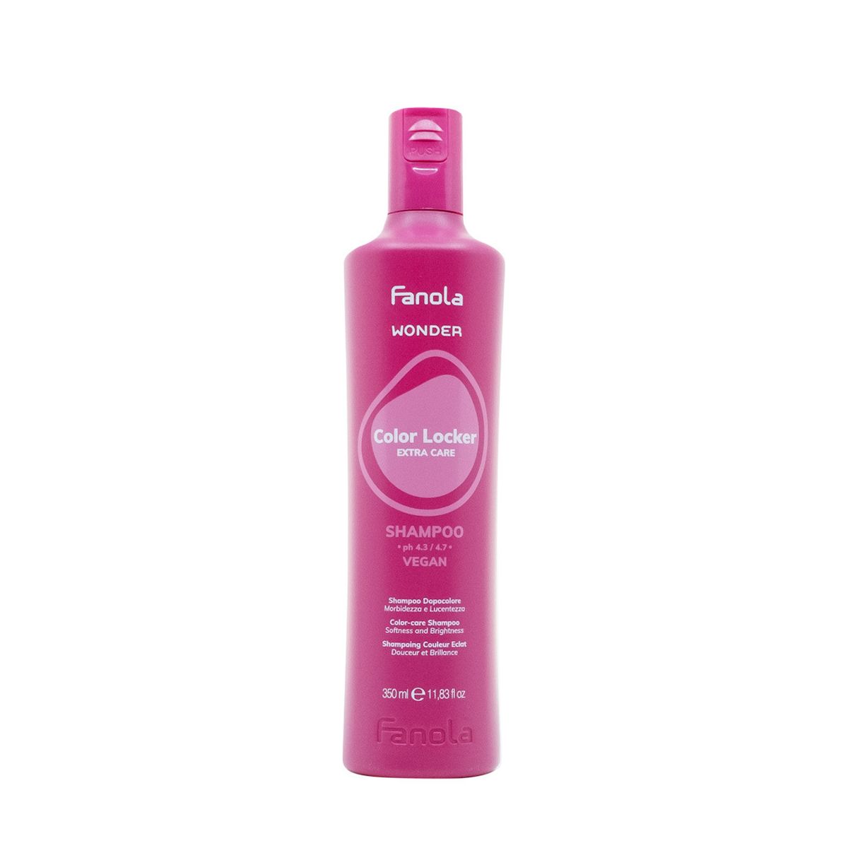 Fanola Kit Wonder Color Locker Shampoo, Maschera, Milk Spray Capelli Colorati Vegan