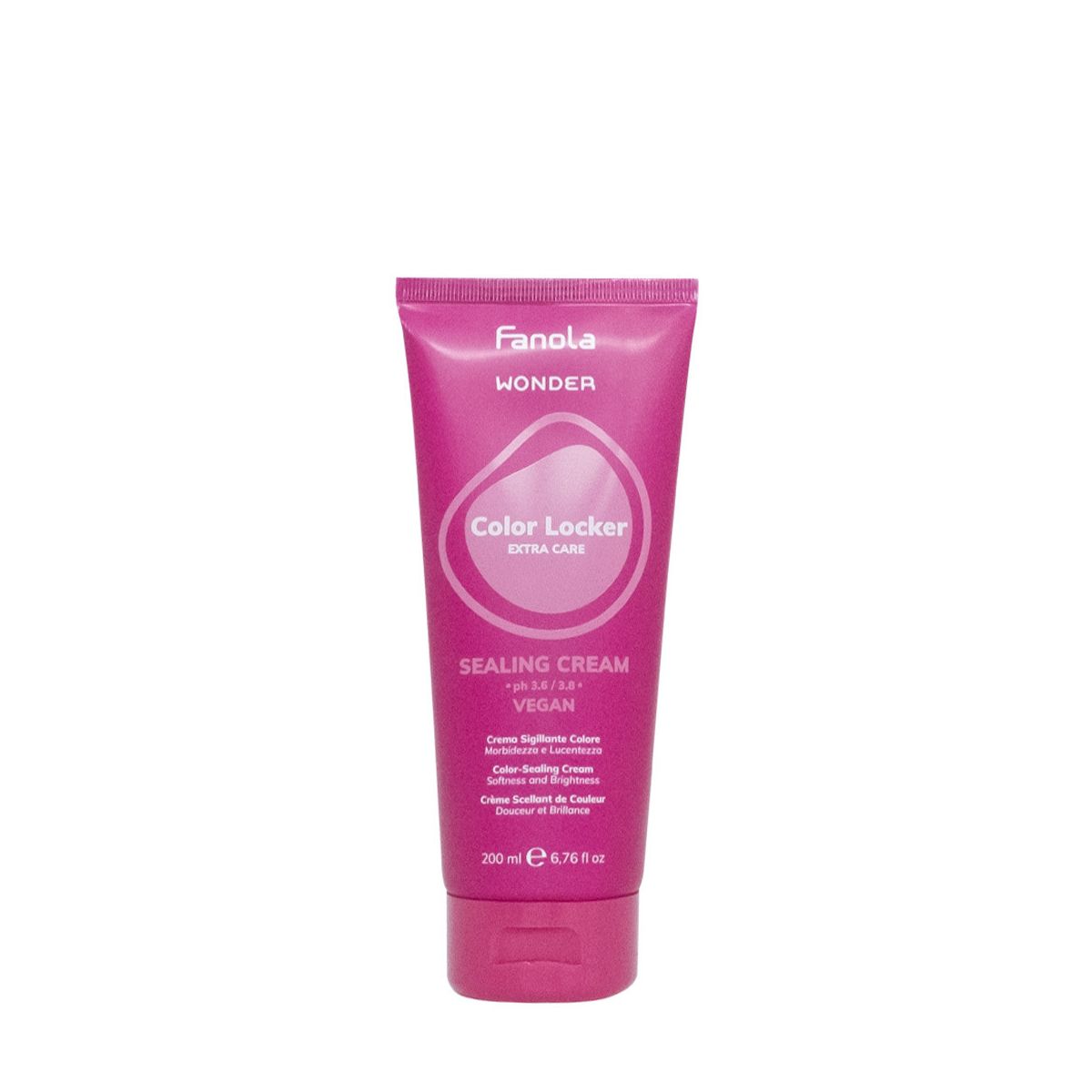 Fanola Kit Wonder Color Locker Shampoo, Maschera Capelli Colorati Vegan