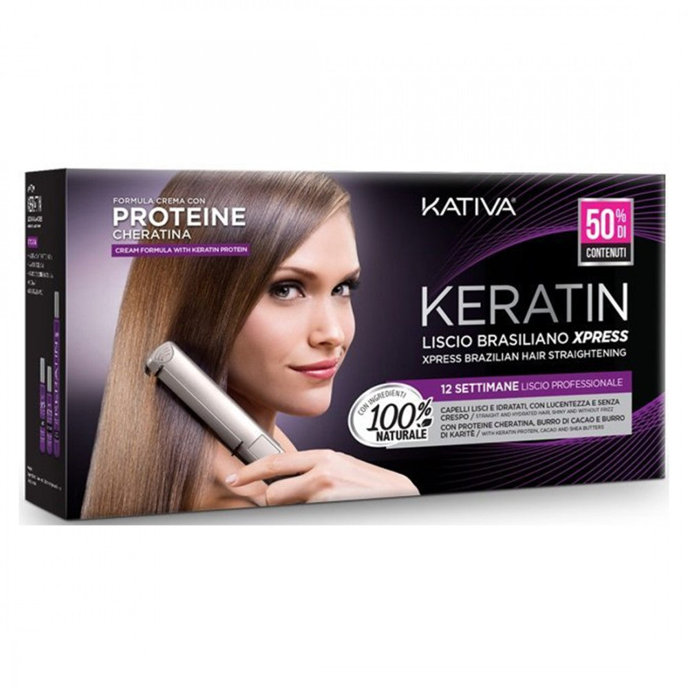 Kativa Trattamento Lisciante alla Cheratina con Piastra